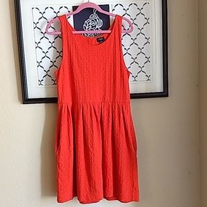 Deletta (Anthropologie) orange tank dress